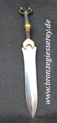 Photo eines eisenzeitlichen Dolchs
